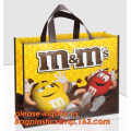 110gsm laminated non woven bag full printing customized shopping tote bag, Eco Friendly Die Cut Shopping Non-Woven Bags / Non Wo